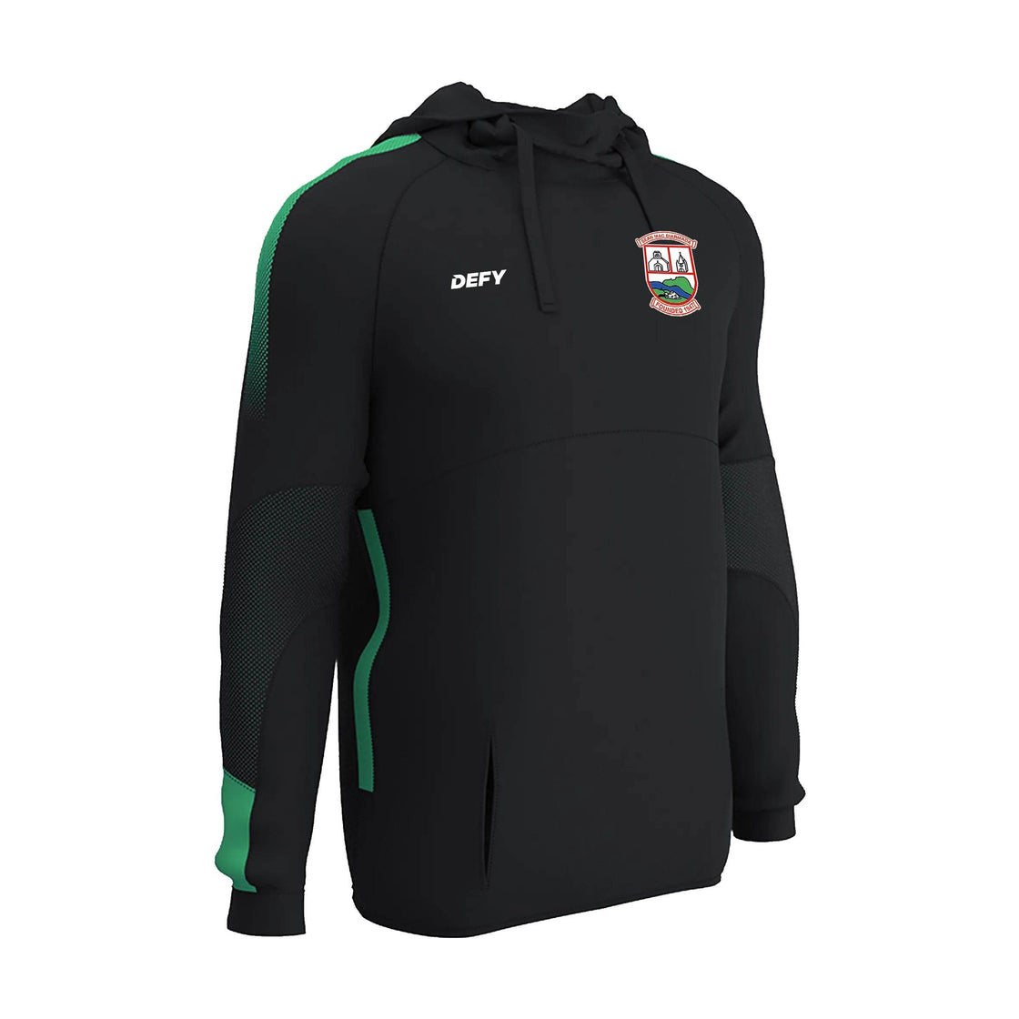 Sean Mc Dermotts Navy and Green Hoodie - Defy.ie