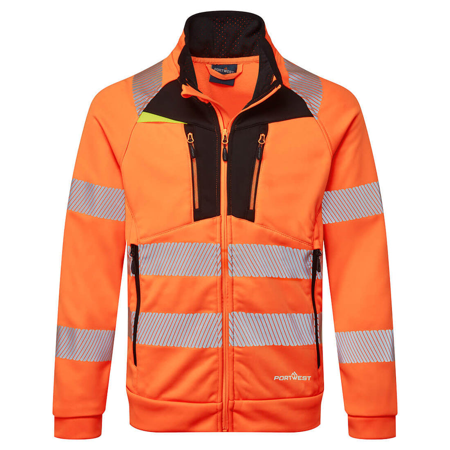 DX4 Hi-Vis Funnel Zip Sweater