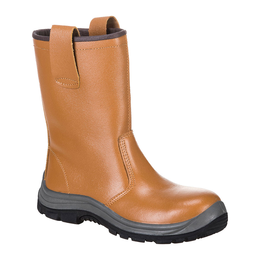 Steel Leather Rigger Boot S1P
