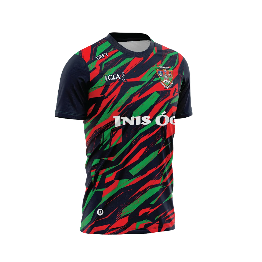 Inniskeen LGFA Training Jersey Navy/Red Paint Kids - Defy.ie
