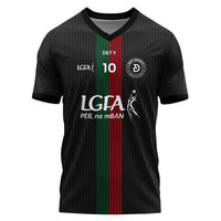 LGFA Jersey Red and Green Stripe - Defy.ie