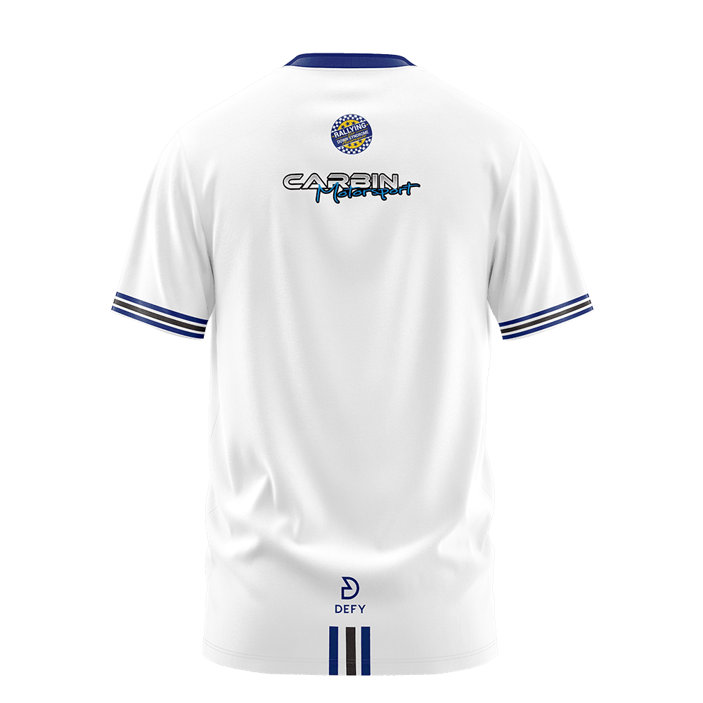 Carbin motorsports Jersey Adults WHite - Defy.ie