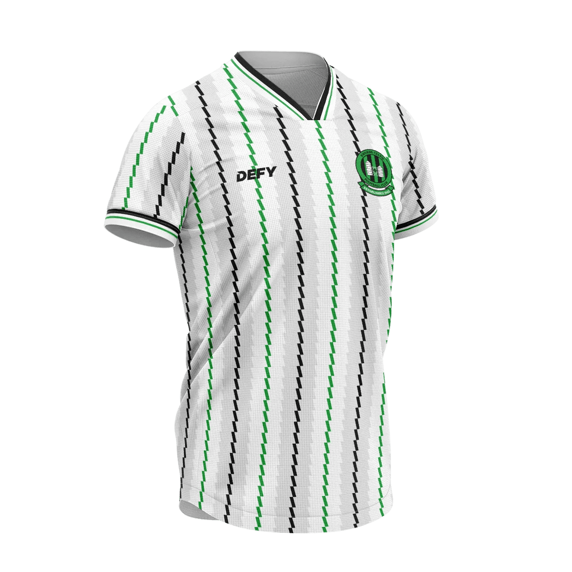 Swords Celtic Retro Jersey With Flocked Crest - Adults - Defy.ie