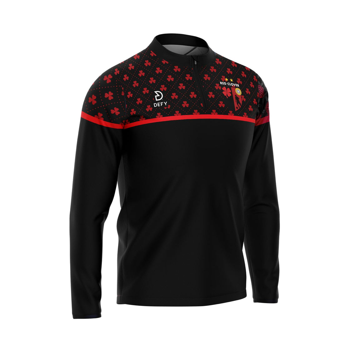 Red Clover F.C Half Zip Kids - Defy.ie