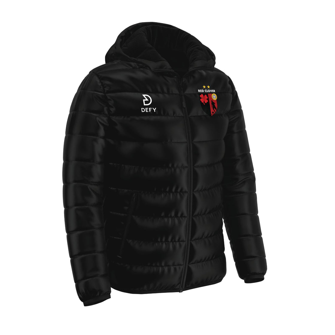 Red Clover F.C Puffer Jacket - Defy.ie