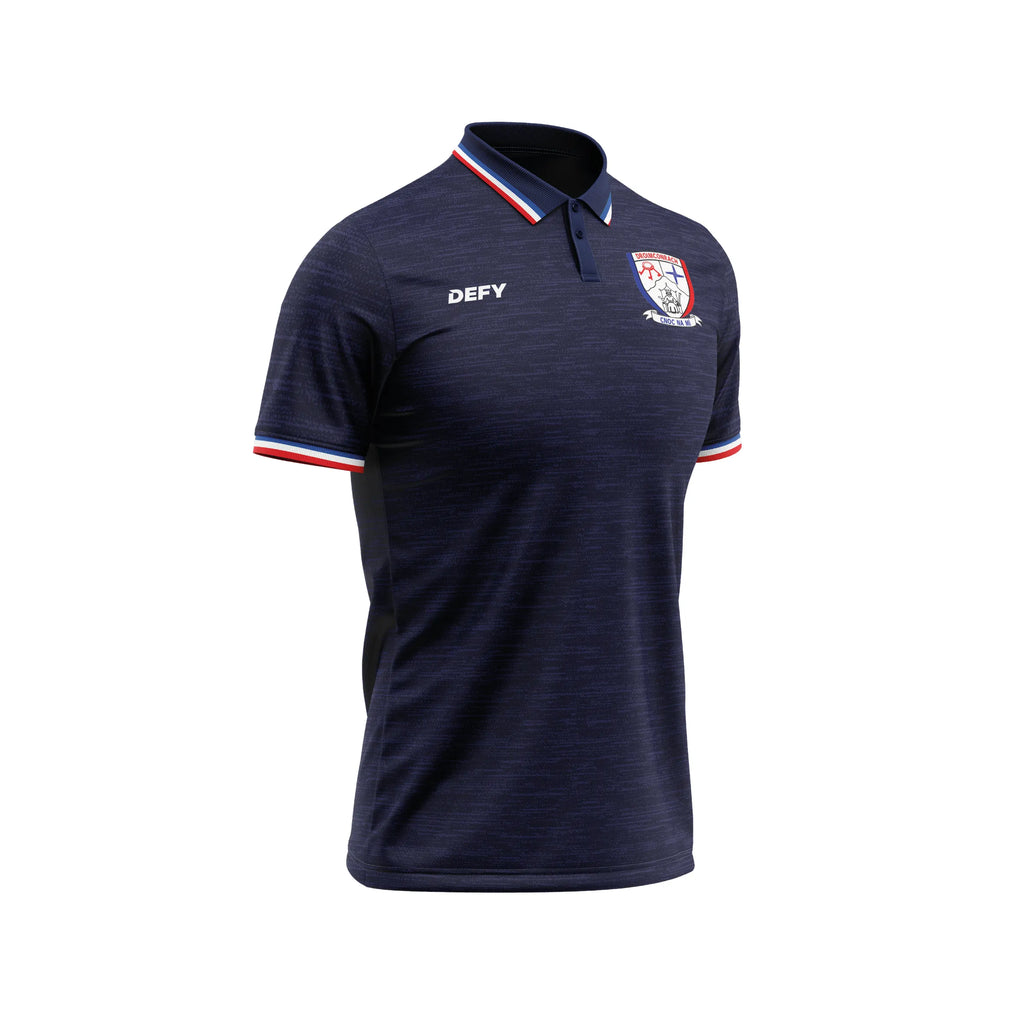 Drumconrath Meath Hill Navy Polo T-Shirt - Ladies