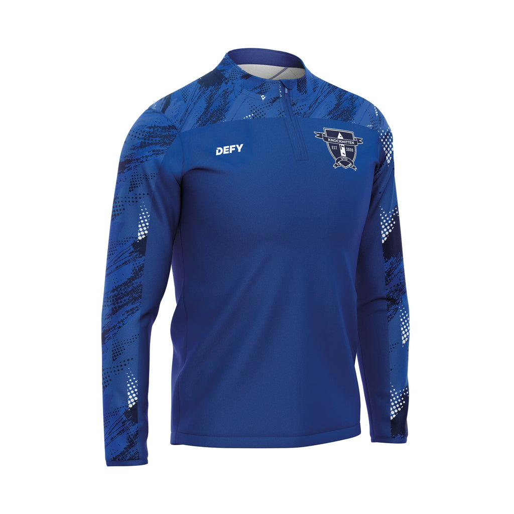 Knockmitten United 1/4 Zip Royal/Navy - Adults