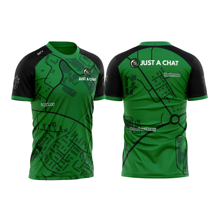 Just A Chat Bright Green Jersey Adult