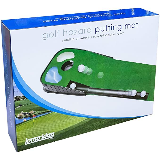 Longridge Putt N Hazzard Putting Mat (With Ball Return Tray)