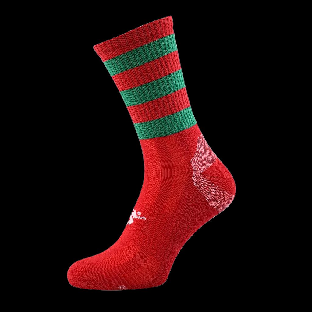 Inniskeen LGFA Red and Green Socks