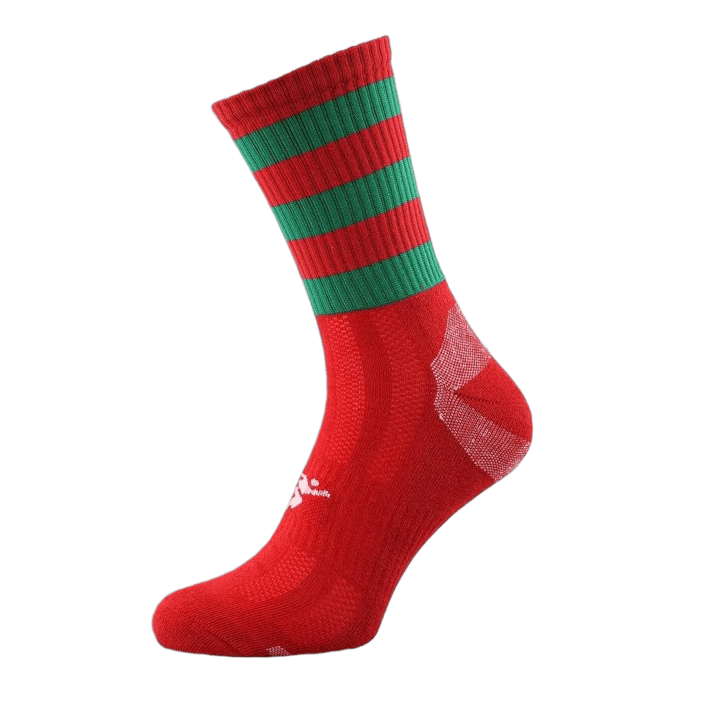 Inniskeen LGFA Red and Green Socks