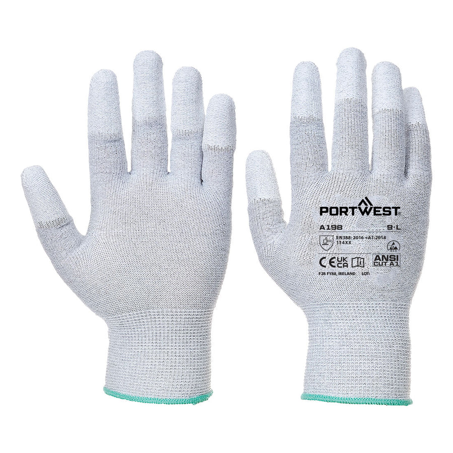 Antistatic PU Fingertip Glove