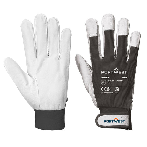 Leather 110 Grain Palm Mechanical Glove