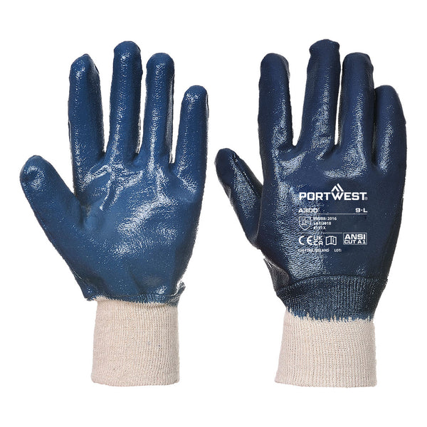 Grip 12 Nitrile Full Dipped Knitwrist Glove