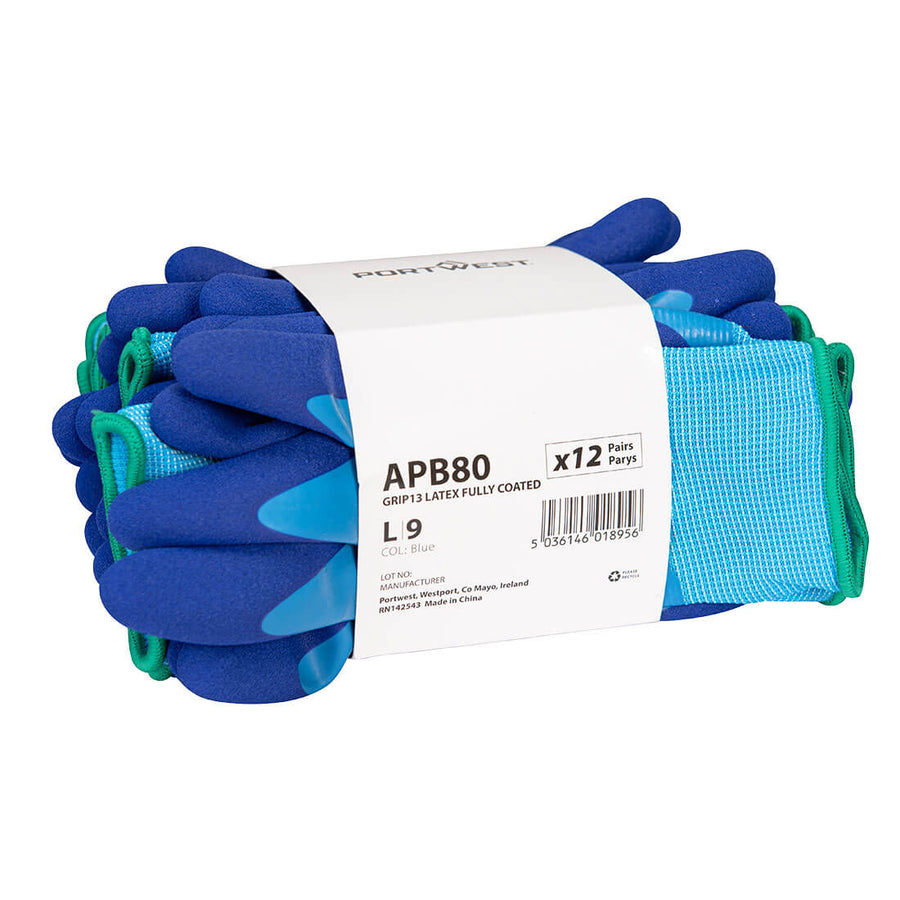 Grip13 Latex Fully Coated Pk12
