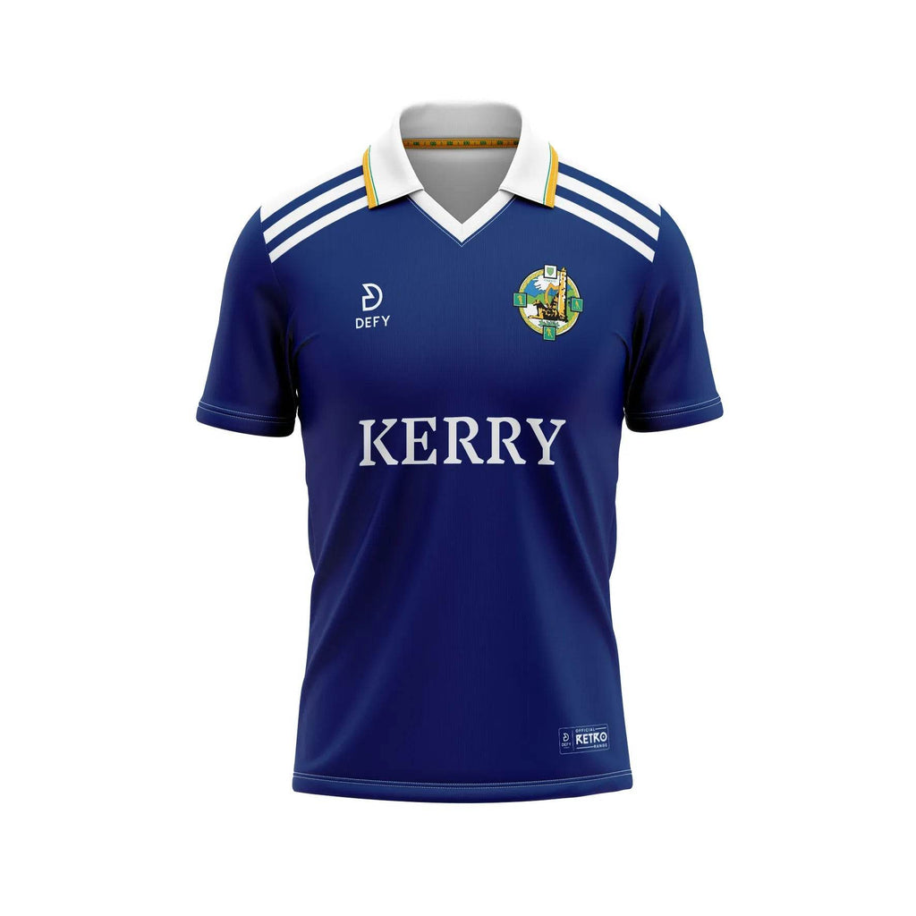 Kerry Retro Jersey Navy Adults - Defy.ie
