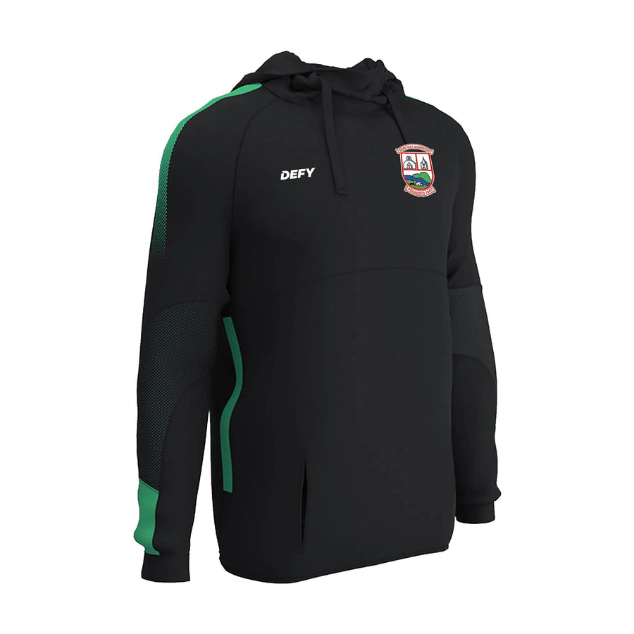 Sean Mc Dermotts Navy and Green Hoodie - Defy.ie
