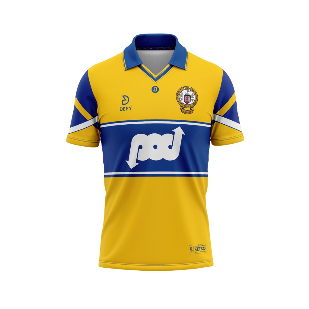 Clare Retro Gaelic Jersey Kids - Defy.ie