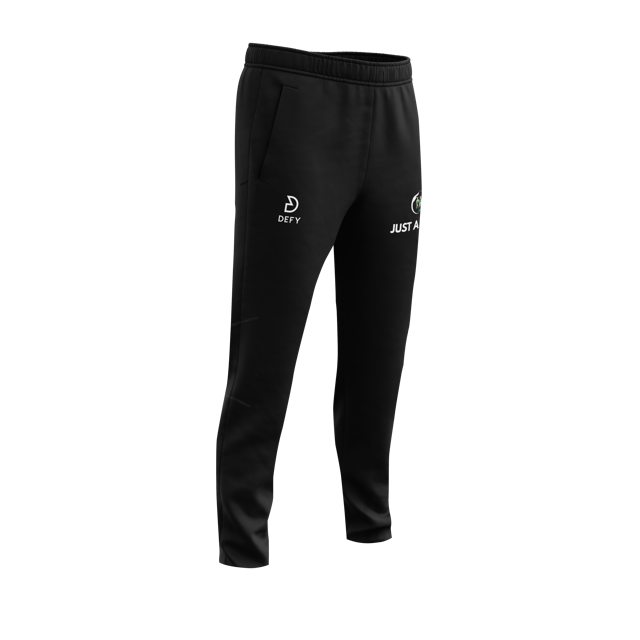 Just A Chat Black Track Pants Kids