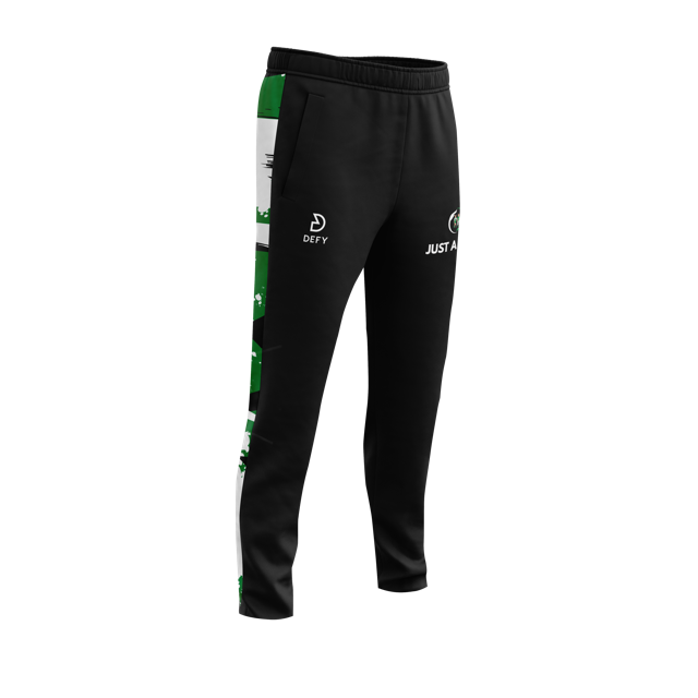 Just A Chat Green Track Pants Kids