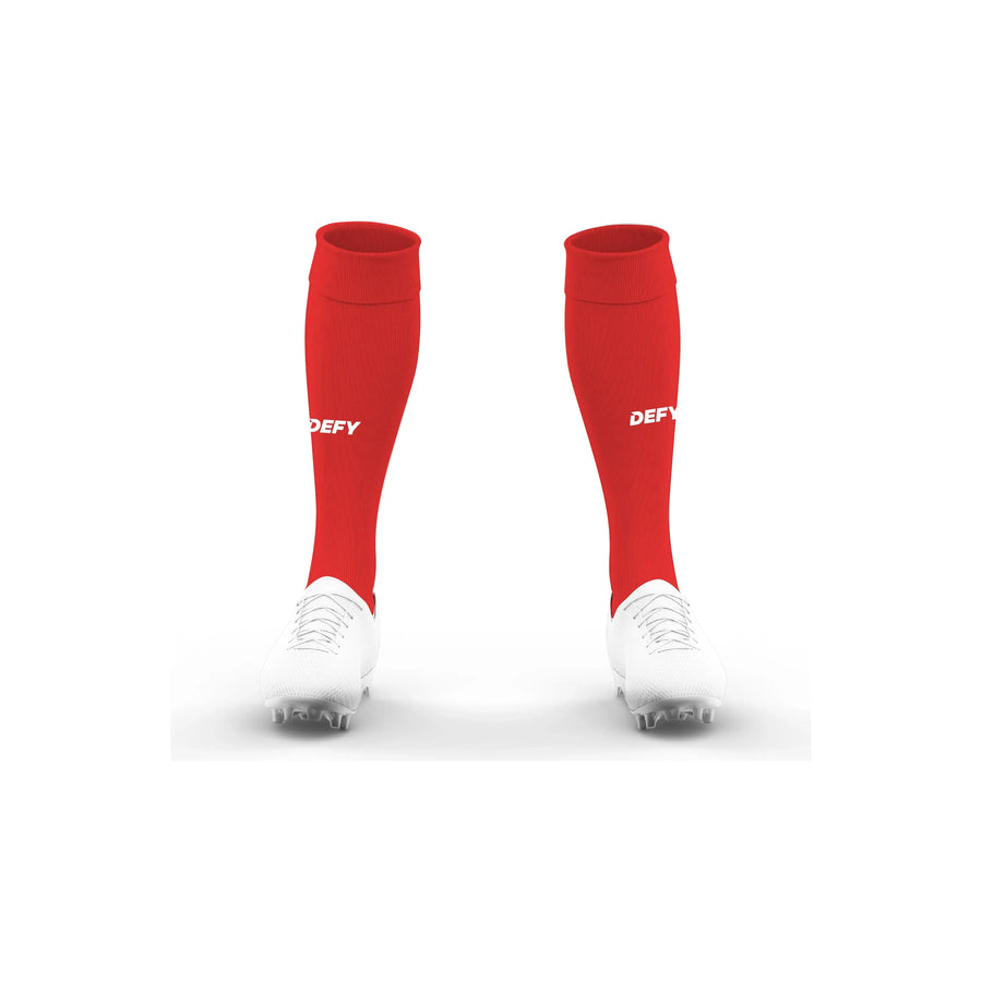 Walshestown FC Playing Socks - Red - Defy.ie