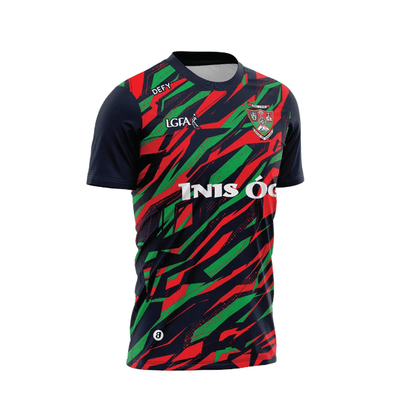 Inniskeen LGFA Training Jersey Navy/Red/Green Adults - Defy.ie