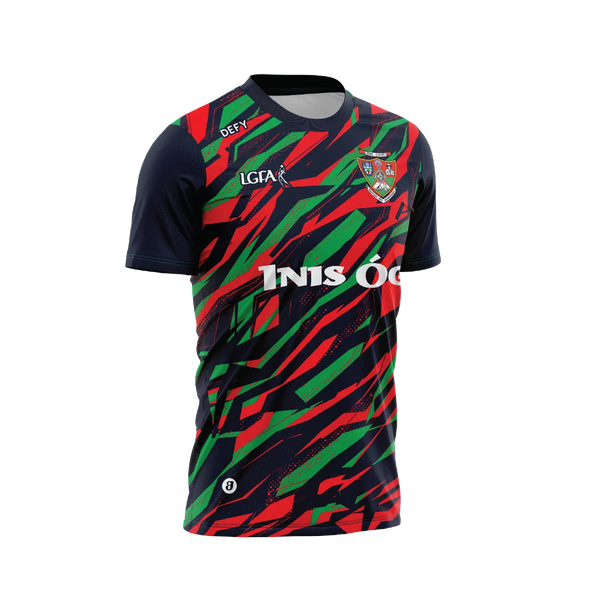 Inniskeen LGFA Training Jersey Navy/Red Paint Kids - Defy.ie