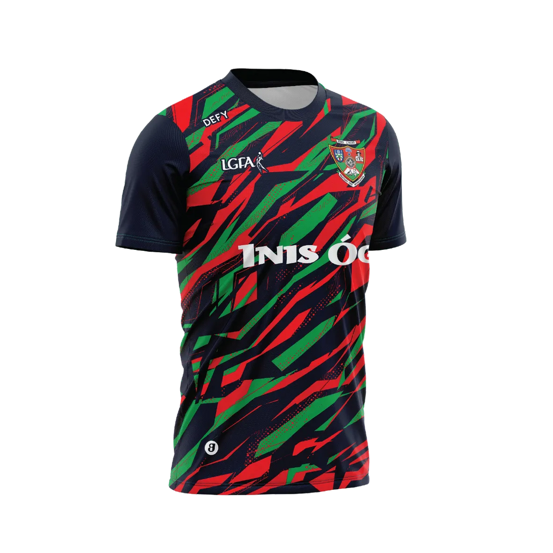 Inniskeen LGFA Training Jersey Navy/Red Paint Kids - Defy.ie