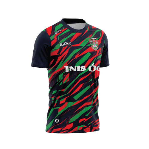 Inniskeen LGFA Training Jersey Navy/Red/Green Kids - Defy.ie