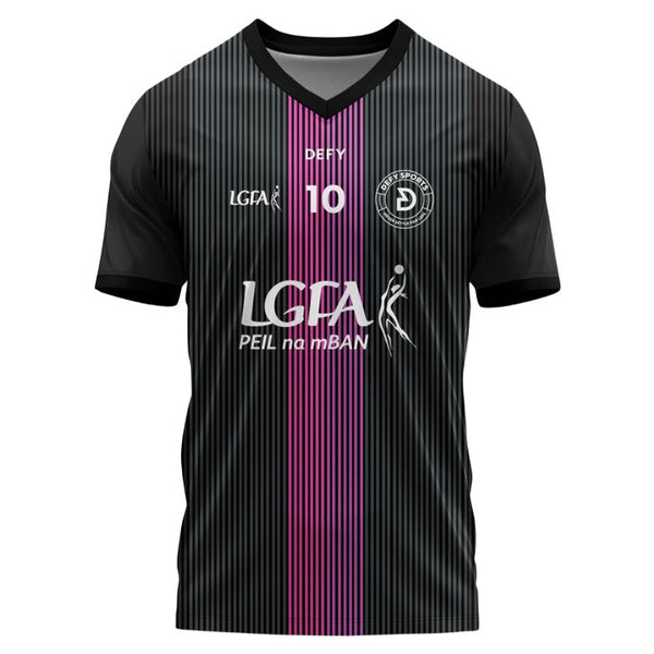 LGFA Jersey Purple and Pink Stripe - Defy.ie