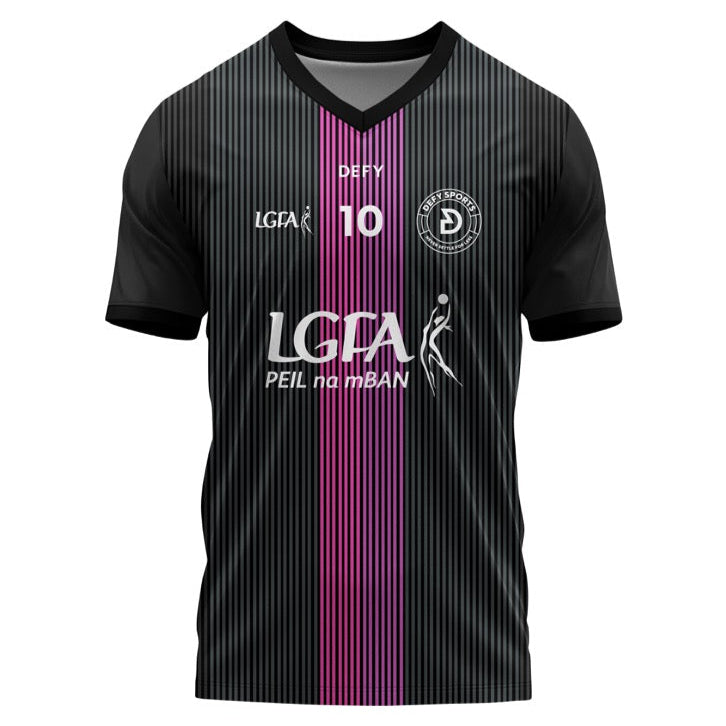 LGFA Jersey Purple and Pink Stripe - Defy.ie