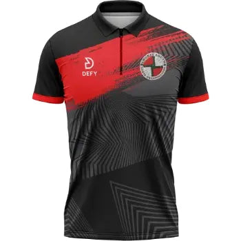 Louth Darts Polo Shirt 1 black / red - Defy.ie