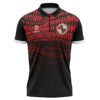 Louth Darts Polo Shirt  2 red/black