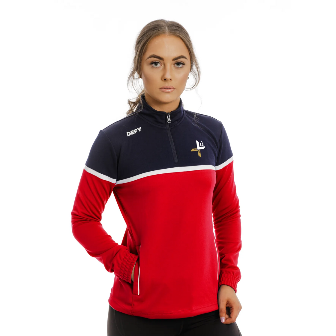 Louth LGFA Solo 1/4 Zip - Mens - Defy.ie
