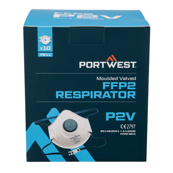 FFP2V Valved Respirator (Pk10)