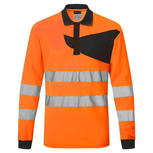 PW2 Hi-Vis Polo Shirt  L/S