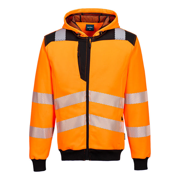 PW3 Hi-Vis Zip Front Hoodie