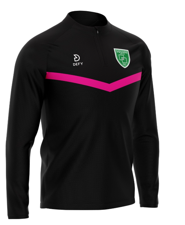 Square Utd Custom 1/4 Zip Pink - Kids