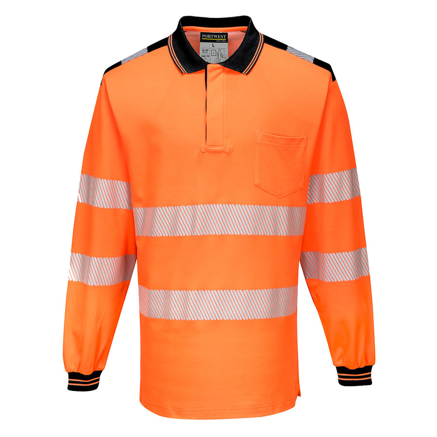 PW3 Hi-Vis Polo Shirt  L/S