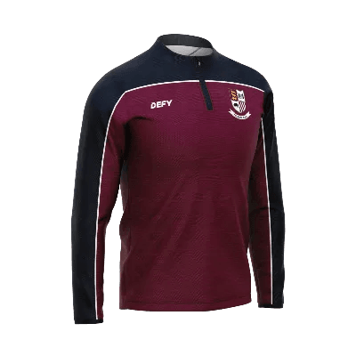Tullow Rugby Club 1/4 Zip Adults - Defy.ie