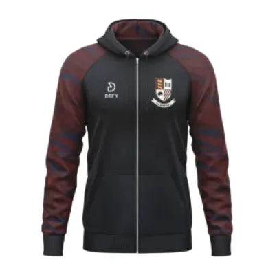 Tullow Rugby Club Full Zip Hoody Adults - Defy.ie