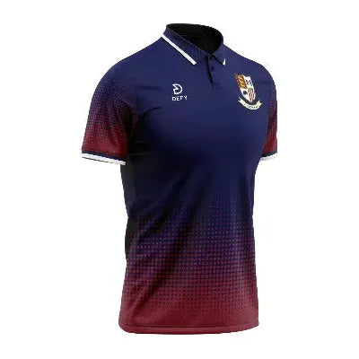 Tullow Rugby Club Polo T-Shirt Bubble Effect Adults