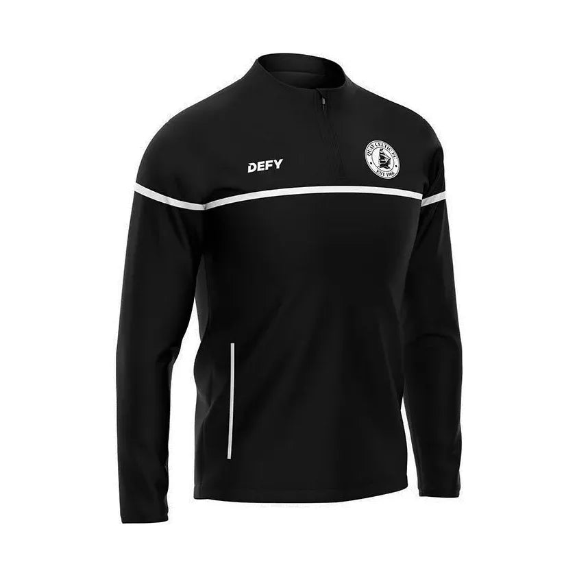 Quay Celtic SOLO 1/4 Zip - Black/White - Kids - Defy.ie