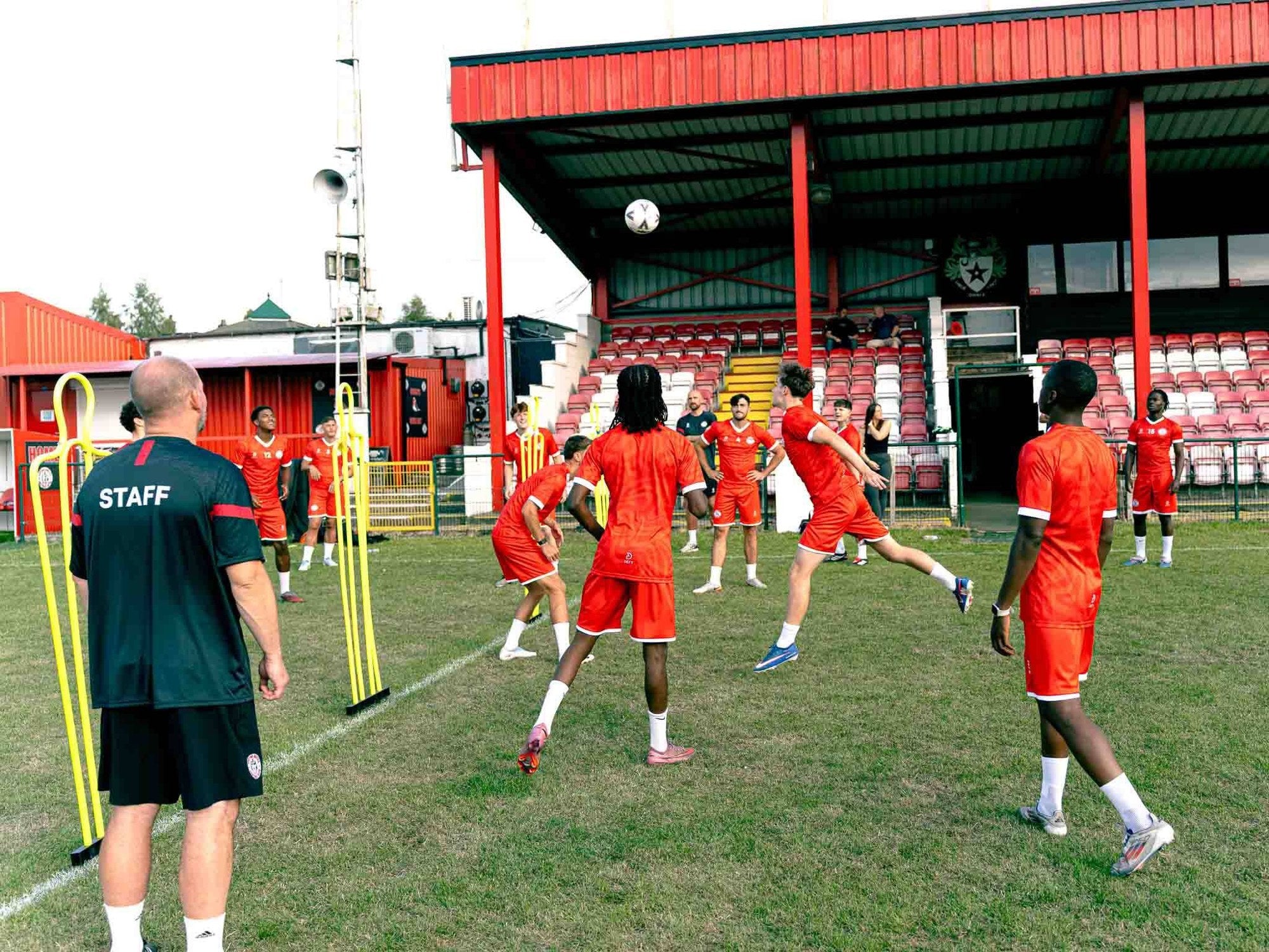 Defy football team training